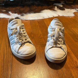 Adidas White Leather Sneakers – Men’s 7.5